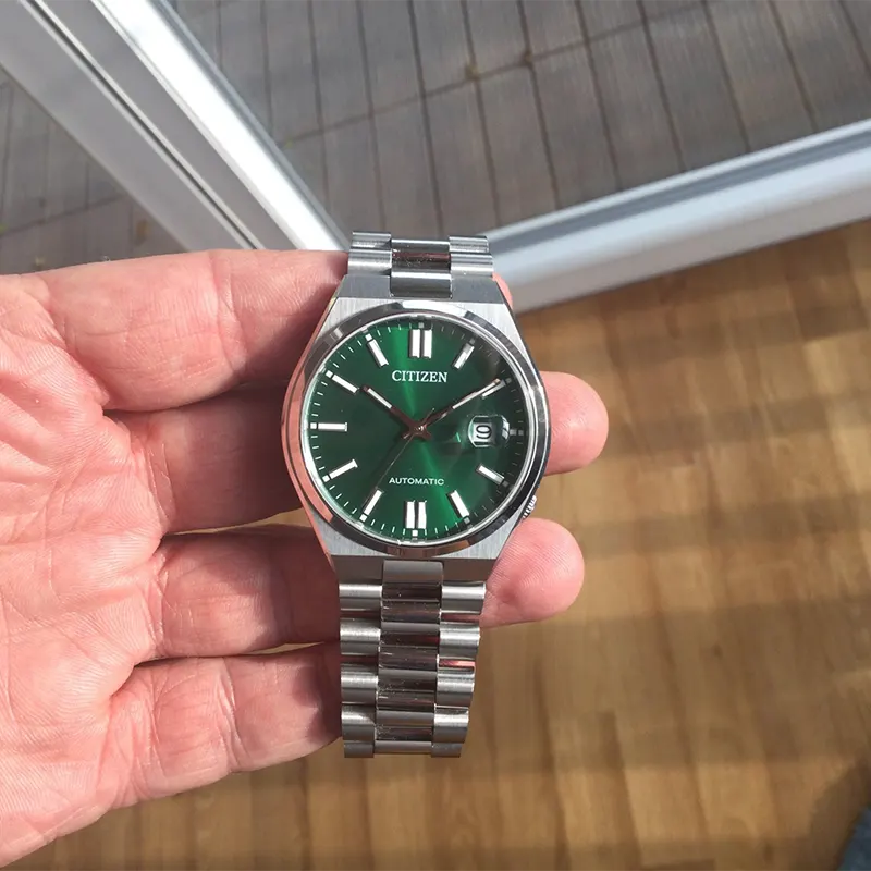 Citizen Tsuyosa Automatic Green Dial Men's Watch- NJ0150-81X